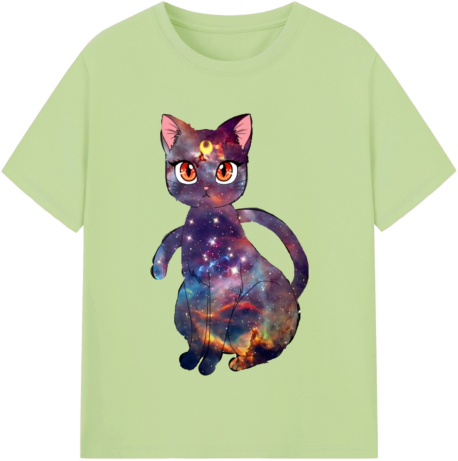 （画像用） 美少女戦士セーラームーン Sailor Moon 綿100％半袖Tシャツ（フロントプリント）